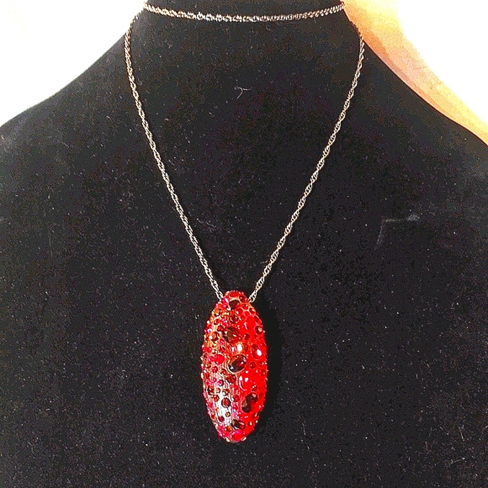 Alexis Bittar Large Pendant Necklace. 28" - Picture 7 of 7